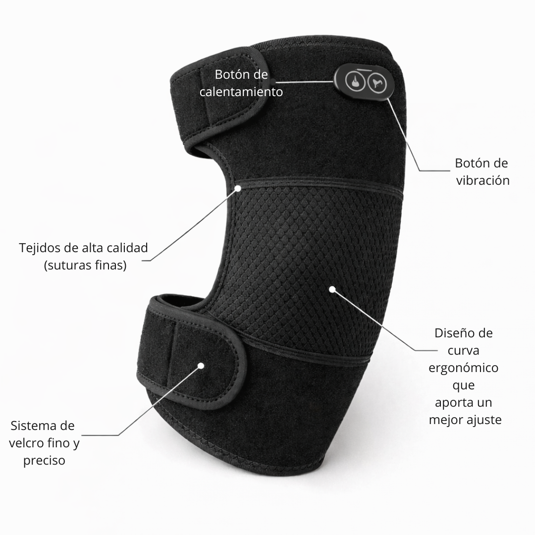 ThermoFlex Pro™ – Rodillera con Calor y Masaje para Aliviar el Dolor de Rodilla